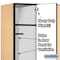 Salsbury Industries 1 Tier Designer Locker, 54"Wx76"Hx21"D, 3 Door, Maple 18-21361MAP - alternate 7